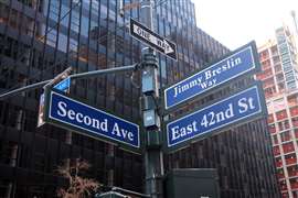 The intersection of Second Avenue and East 42nd Street (Image: Adobe Stock)