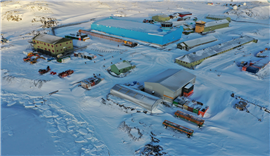 Aerial view of Rothera Research Station