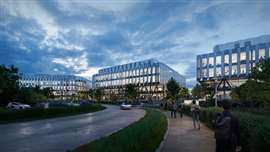 A digital render of the expanded Oxford Science Park