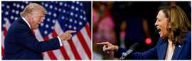 Donald Trump and Kamala Harris (Image: Reuters/Carlos Osorio/Elizabeth Frantz)