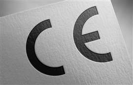 CE mark logo icon paper texture