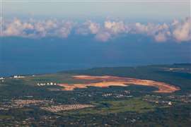Blick auf den neuen Marinestützpunkt in Guam