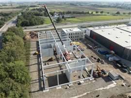 Construction project for Develon HQ in Germany (Image: Develon)