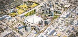 Un rendu numérique du nouveau stade des Rays de Tampa Bay