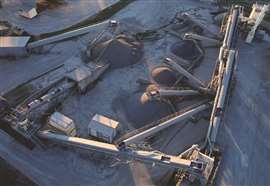 Concrete production plant