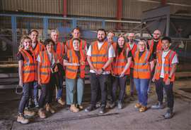 Liz Gilligan with the Material Evolution team
