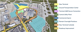 Project map of San Antonio airport scheme (Image courtesy San Antonio International Airport)