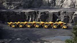 The full line up of updated articulated dumper trucks 