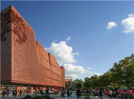 The new design of Wrexham AFC's Kop stand will have a brick facade reminiscent of brickwork in the local area