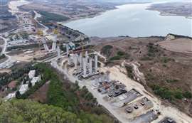 Construction work on Nakkaş-Başakşehir section of the Northern Marmara Motorway in Türkiye
