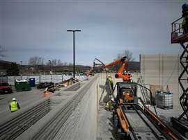 A RIC robot prints a Walmart structure in Alabama (Image courtesy RIC Technology LinkedIn)