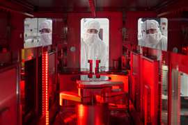 Texas Instruments’ new semiconductor wafer fabrication plant in Lehi, Utah