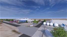 Representación del Centro de Agua Pura de El Paso (Imagen cortesía de PCL Construction)