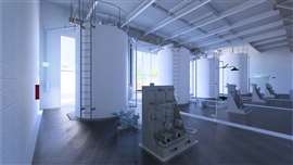 Tanques de almacenamiento y sistema de purificación del Centro de Agua Pura de El Paso (Imagen cortesía de PCL Construction)