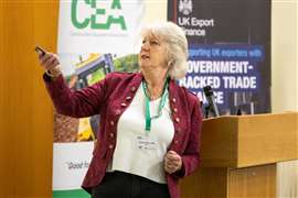 Image of Joanna Oliver speaking at a CEA event