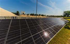 Solar panels at Cemex facility (Image: Cemex)