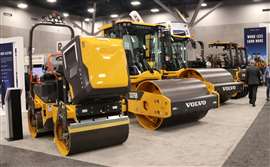 Volvo CE compactors at World of Asphalt (Image: Volvo CE)