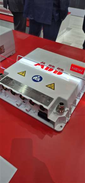 HES580-3L mobile inverter on the ABB stand at Bauma