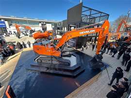 The 23 tonne DX230LC-9 crawler excavator