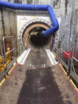 Die Tunnel haben einen Durchmesser von drei Metern