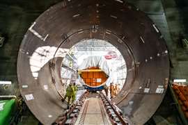 The first of two nuclear reactors being fitted at Hinkley Point C (Image: EDF Energy)