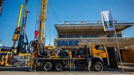 BAUER RB 65 multipurpose rig at bauma 2025 in Munich