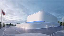 Render of SMR facility in Canada Image courtesy Ontario Power Generation