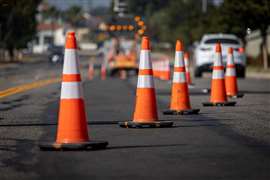 Road construction safety cones Image; Adobe Stock