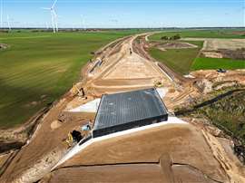 An underground animal culvert on the Rail Baltica railway between Šveicarija and Žeimiai in Lithuania has been completed. The structure allows animals to cross the line.