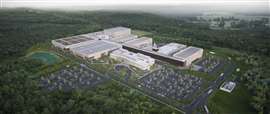 A digital rendring of the expansed Novo Nordisk manufacturing facility in Clayton, North Carolina