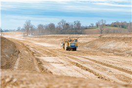 Construction work on the A69 in France