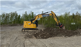 Installing and preparing a Cat excavator for remote operation typically takes about one week.