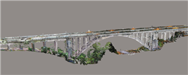 A digital scan of the Grafton Bridge in Auckland, New Zealand (Image courtesy of Beca)