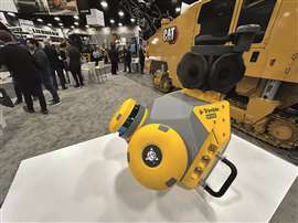 The Trimble MX60 Mobile Mapping System on display at World of Asphalt. (Image: Mitchell Keller)