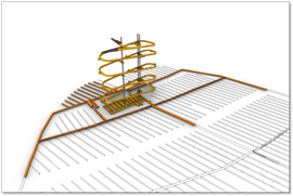 Render of the tunnel system for the Forsmark nuclear project (Image: SKB)