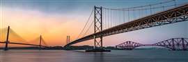 The Forth Bridges near Edinburgh, Scotland, UK. (Image: Adobe Stock)