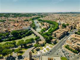 Aerial view of the River Tiber in Rome, Italy (Image: Ibrester via AdobeStock - stock.adobe.com)