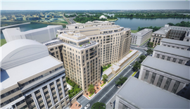 Edifício Portals Complex em Washington D.C., EUA. Imagem: Republic Properties