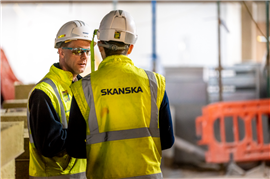 Skanska workers (Image courtesy of Skanska)