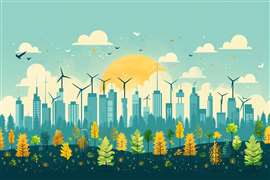 Illustration générée par l'IA représentant un environnement urbain durable. Image : Adobe Stock