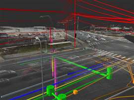 Representation of Exodigo's 3D digital twin of above and underground assets, collecting using AI. Image: Exodigo
