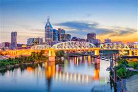 The Nashville, Tennessee, US, skyline. Image: Adobe Stock