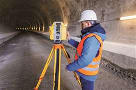 Captura de dados de túnel com o scanner a laser GLS 2200 da Topcon