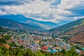 La capitale Thimphu, Bhutan. Immagine: Adobe Stock