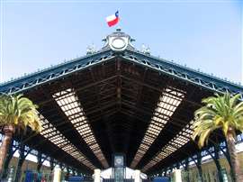 The main railway station in Santiago, Chile