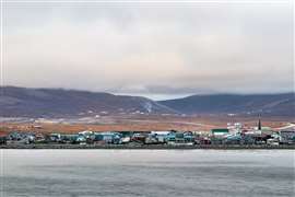Vista della costa di Nome, Alaska, USA