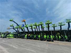 PEMP fuera de la fábrica de LiuGong Access en Zhenjiang, China (Imagen: KHL Group)