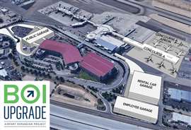 Schéma du projet de modernisation de l'aéroport de Boise, dans l'Idaho, aux États-Unis. Image : Aéroport de Boise