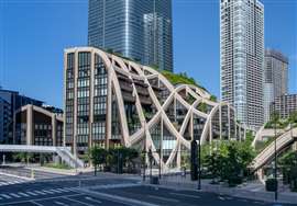 Azabudai Hills urban complex in Tokyo, Japan
