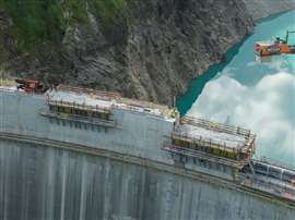 Using D22 dam formwork and complementary systems, Doka has provided solutions for precise concreting in high-alpine environments (Image courtesy of Doka)